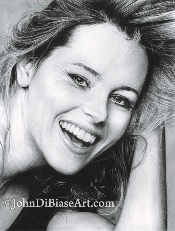 Elizabeth Banks Original Realistic Graphite Drawing (NOT a print) 9"x12"