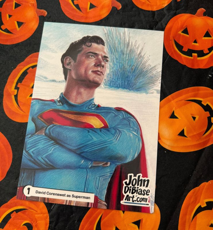 5x7 Collectible Art Card #1 – Superman (2025)  David Corenswet Colored Pencil Drawing Print