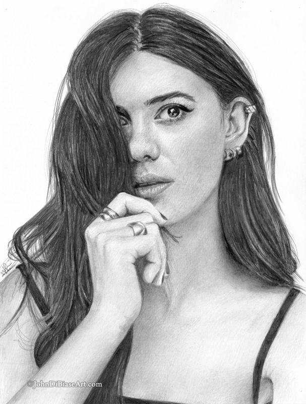 Daisy Edgar-Jones Drawing Print (8.5 x 11)