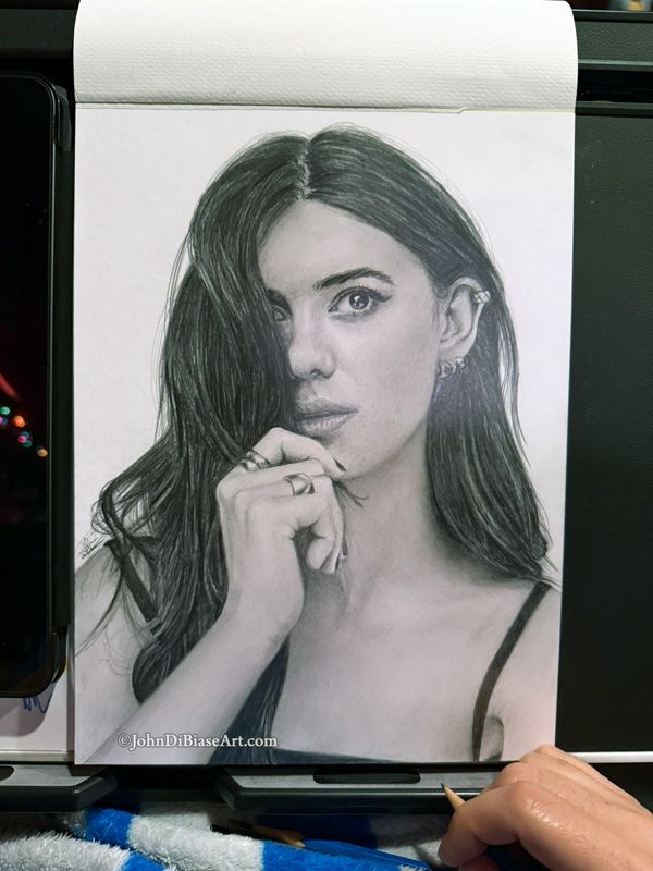 Daisy Edgar-Jones Original Graphite Pencil Drawing (NOT a print) 9 x 12