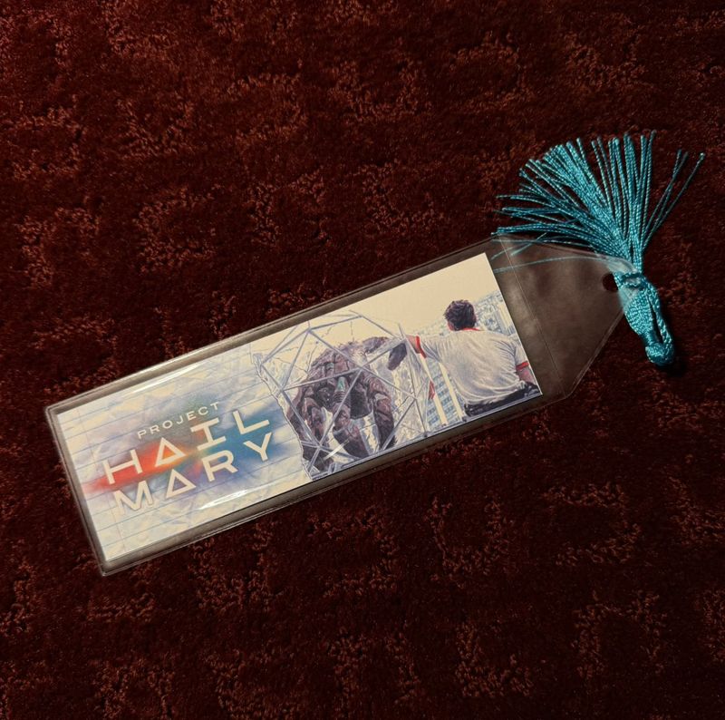 Rocky and Grace Project Hail Mary 7.75 x 2.30 Bookmark with Tassel