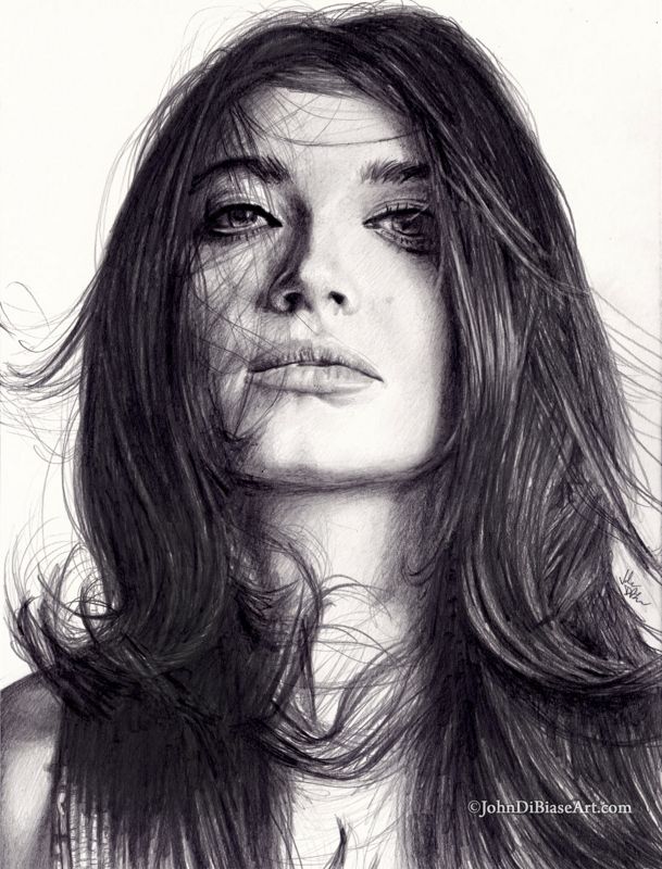 Eve Hewson (Disclosure Day) Original Graphite Drawing (NOT a print) 9" x 12"