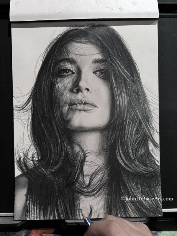 Eve Hewson (Disclosure Day) Original Graphite Drawing (NOT a print) 9" x 12"