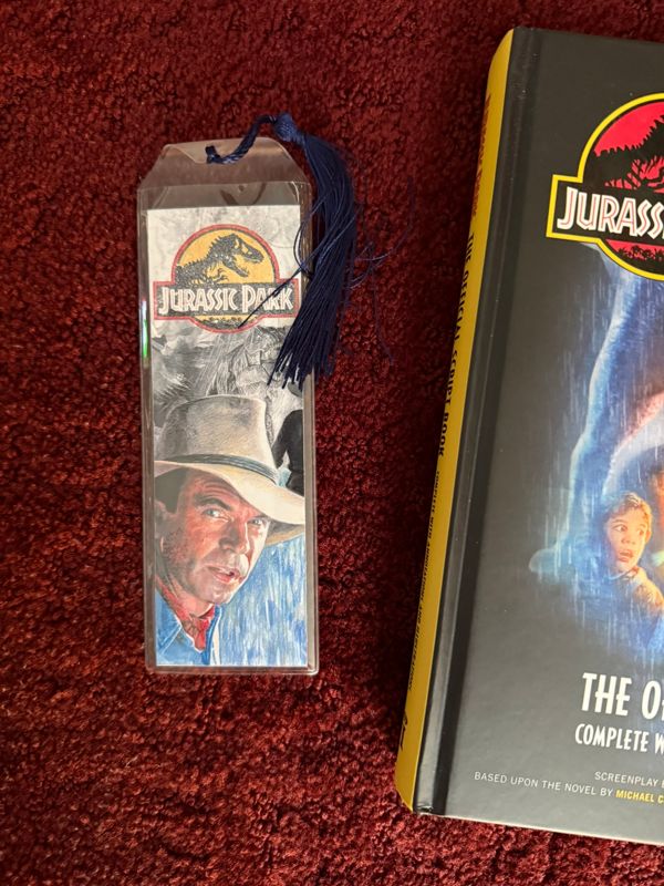 Sam Neill as Dr. Alan Grant in Jurassic Park 7.75 x 2.30 Bookmark with Tassel
