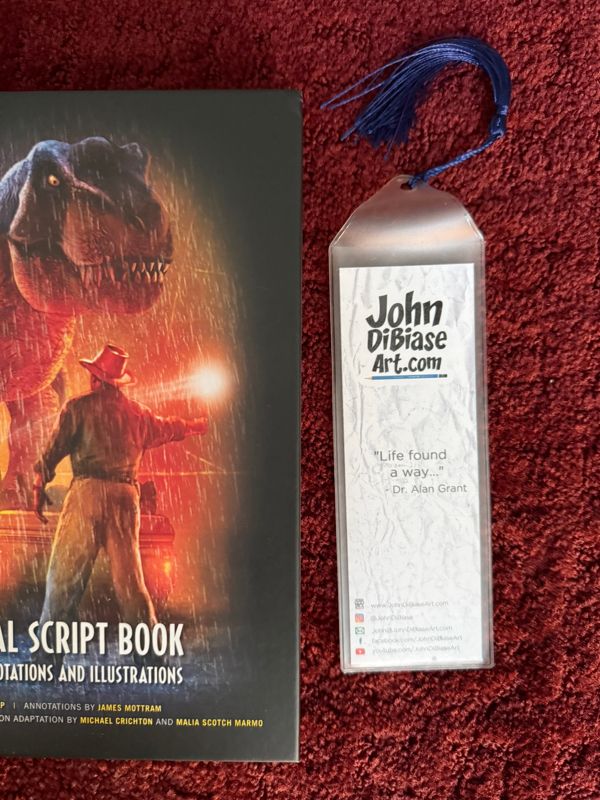 Sam Neill as Dr. Alan Grant in Jurassic Park 7.75 x 2.30 Bookmark with Tassel