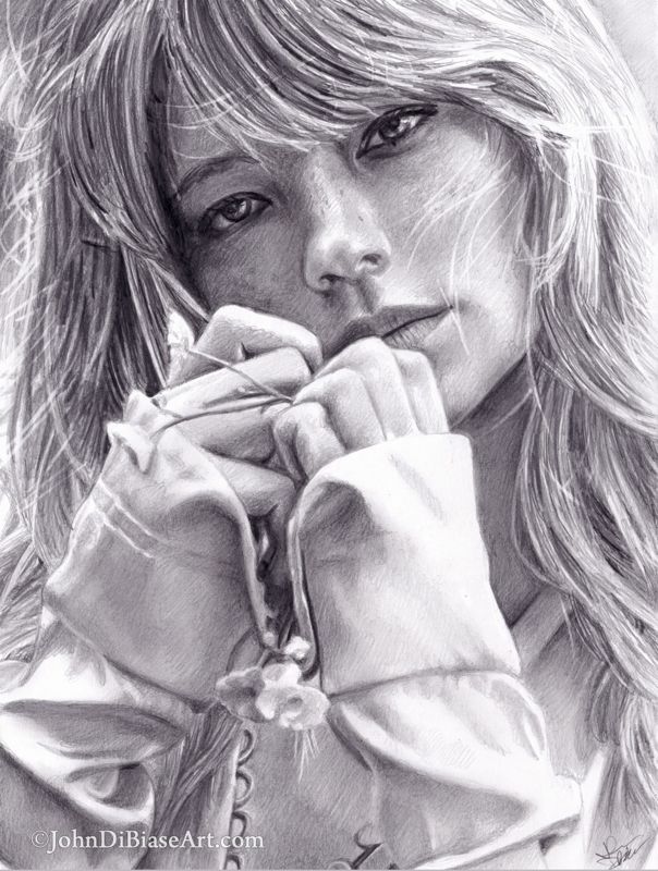 Haley Bennett Drawing Print 8.5 x 11