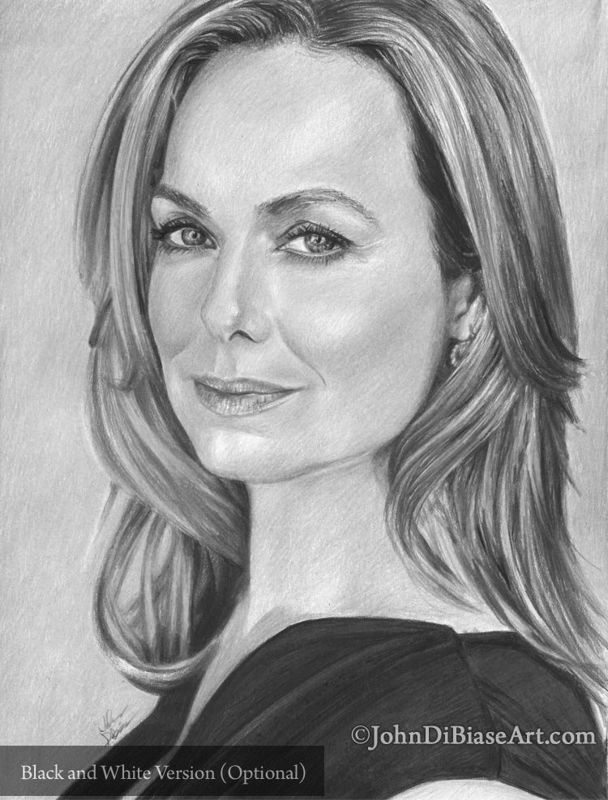 Melora Hardin (Jan Levinson in The Office, Monk) Drawing Print 8.5 x 11