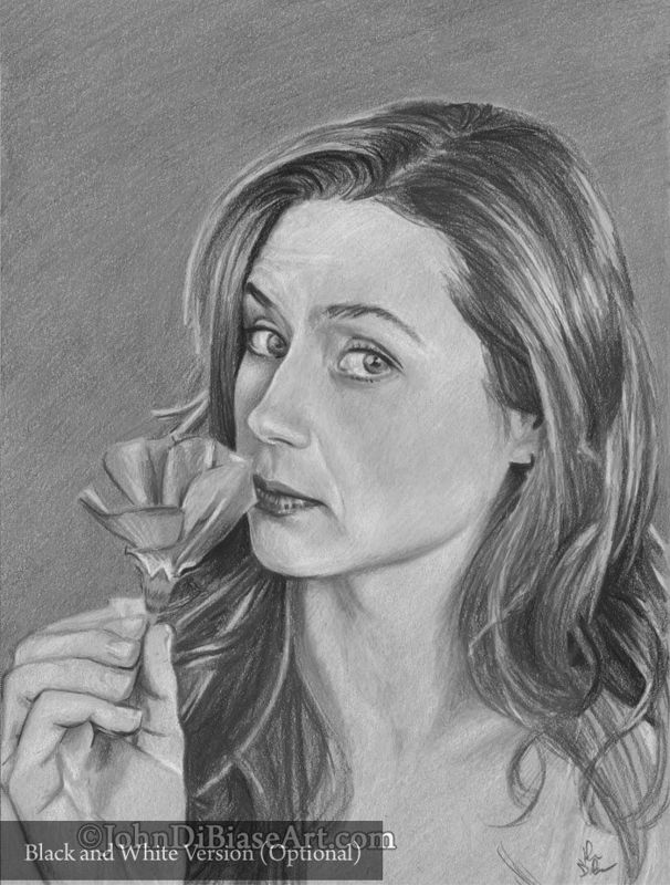 Jenna Fischer Colored Pencil Drawing Print 8.5 x 11