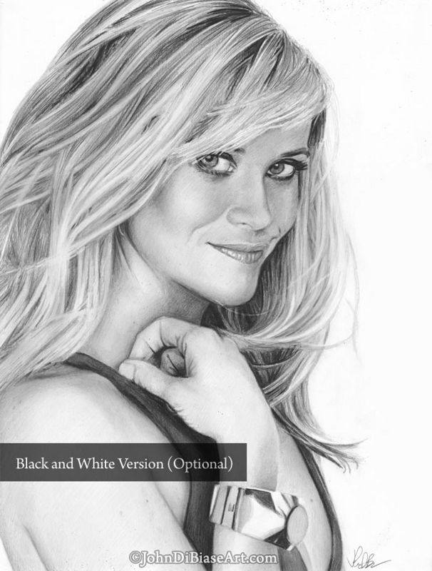 Reese Witherspoon Drawing Print 8.5 x 11