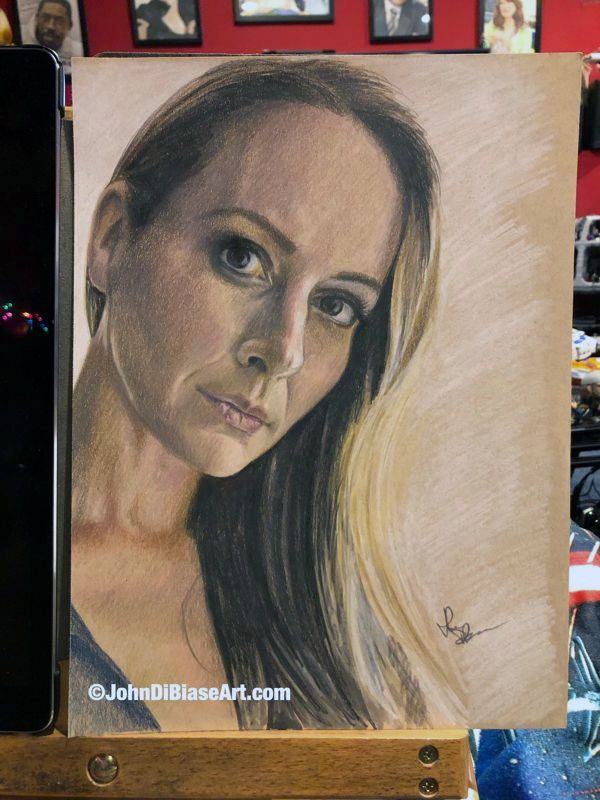 Original Sketch of Amy Acker (NOT a print)