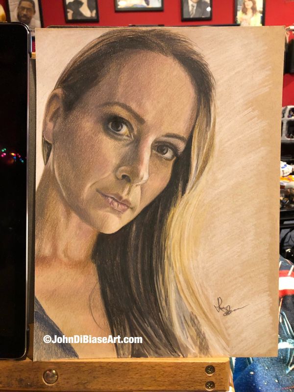 Original Sketch of Amy Acker (NOT a print)