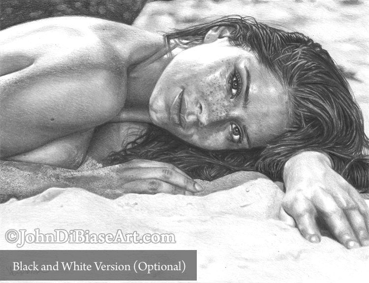 Simone De Kock Colored Pencil Drawing Print 8.5 x 11