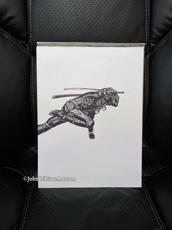 Snake Eyes Original Marker Drawing (Not a Print) 9" x 12"