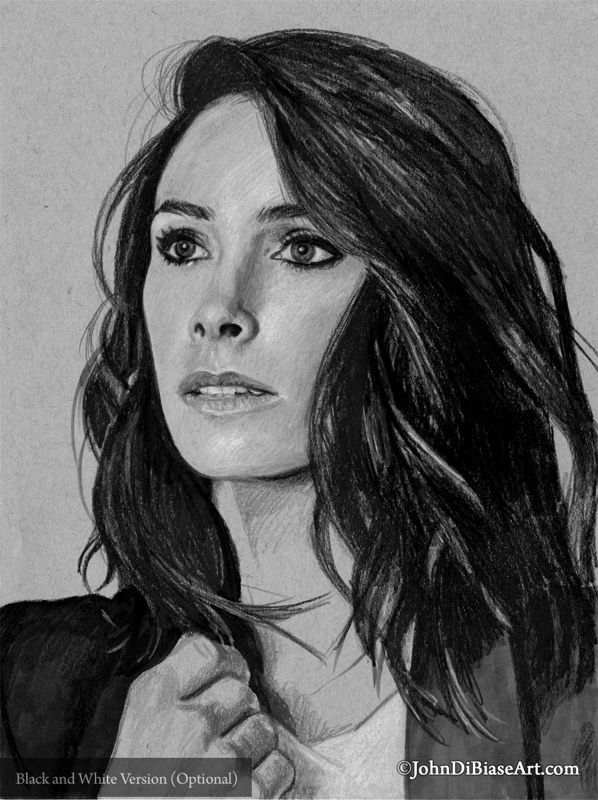 Abigail Spencer 2018 Colored Pencil Drawing Print (8.5 x 11)