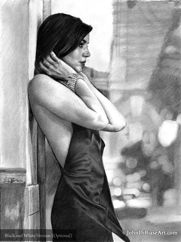 Ana De Armas as Paloma in "No Time To Die" Drawing Print 8.5 x 11