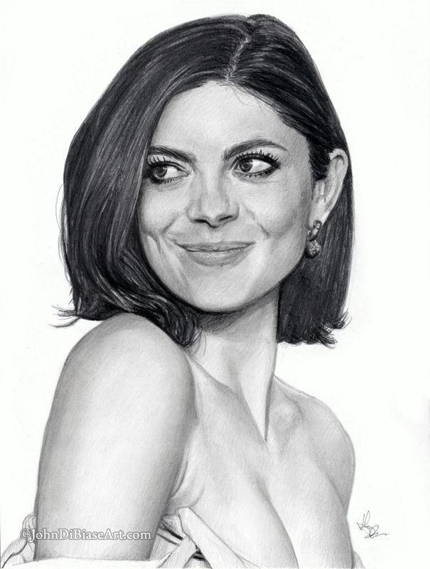 Monica Barbaro Drawing Print (8.5 x 11)