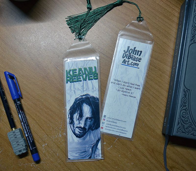 Keanu Reeves 7.75 x 2.30 Bookmark with Tassel