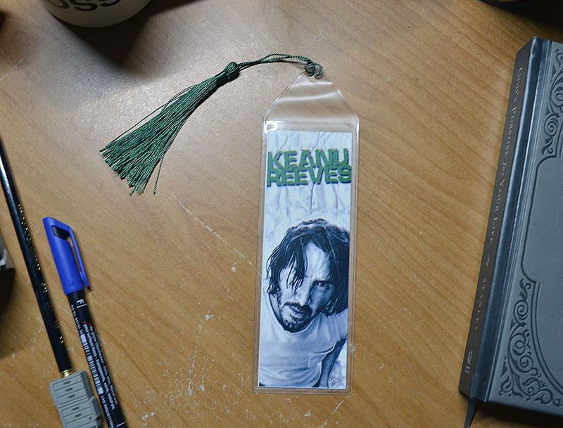 Keanu Reeves 7.75 x 2.30 Bookmark with Tassel