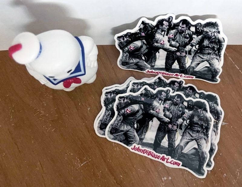 Ghostbusters NY John DiBiase Art 3" Vinyl Shaped Sticker