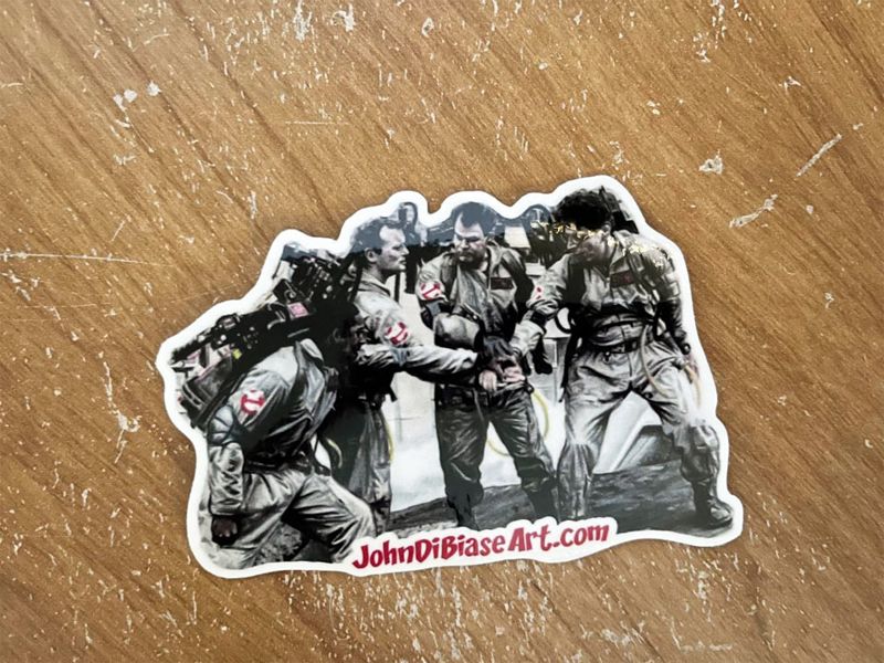 Ghostbusters NY John DiBiase Art 3" Vinyl Shaped Sticker