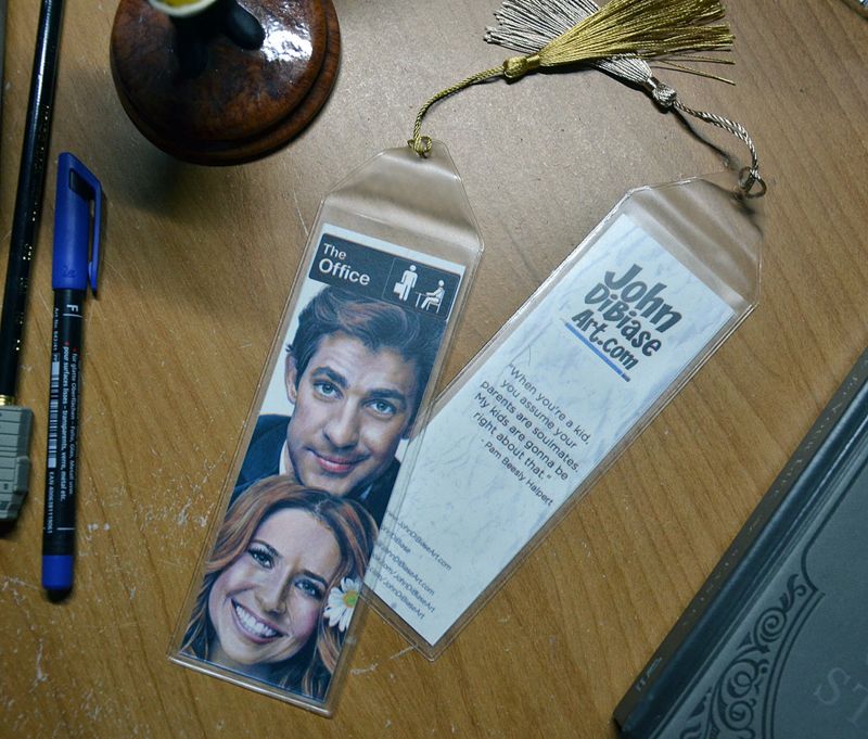 The Office Jim & Pam 7.75 x 2.30 Bookmark with Tassel