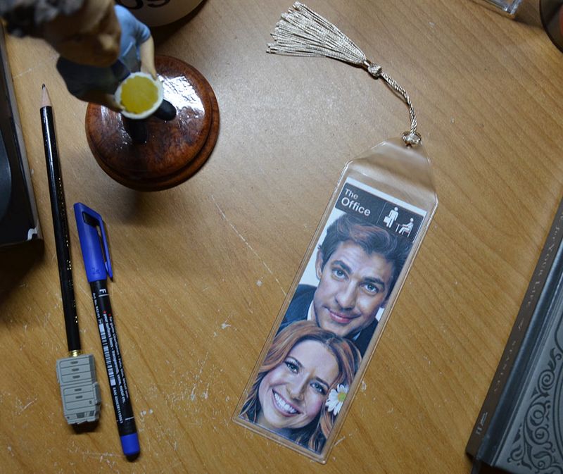 The Office Jim & Pam 7.75 x 2.30 Bookmark with Tassel