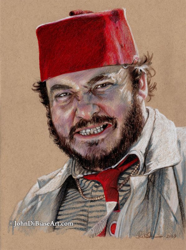 Sallah (John Rhys-Davies) from Indiana Jones and The Last Crusade Drawing Print 8.5 x 11