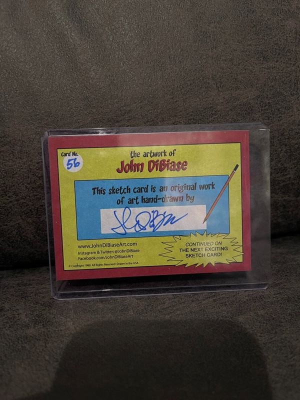 Original The Incredibles Jack Jack Sketch Trading Card - JD Card No. 56