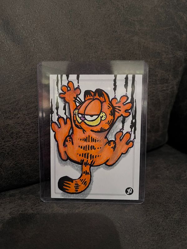 Original Garfield Sketch Trading Card - JD Card No. IG1