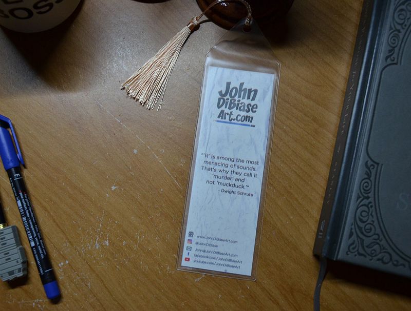 Dwight Schrute (Rainn Wilson) 7.75 x 2.30 Bookmark with Tassel