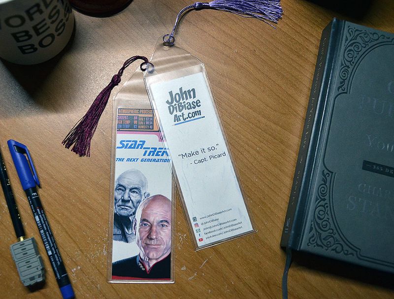 Captain Picard (Patrick Stewart) 7.75 x 2.30 Bookmark with Tassel