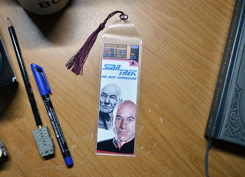 Captain Picard (Patrick Stewart) 7.75 x 2.30 Bookmark with Tassel