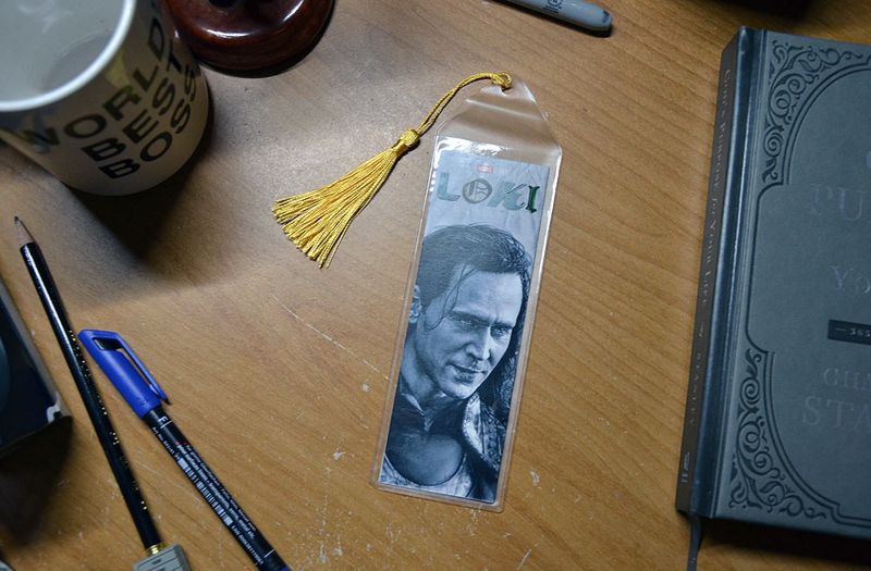 Loki (Tom Hiddleston) 7.75 x 2.30 Bookmark with Tassel