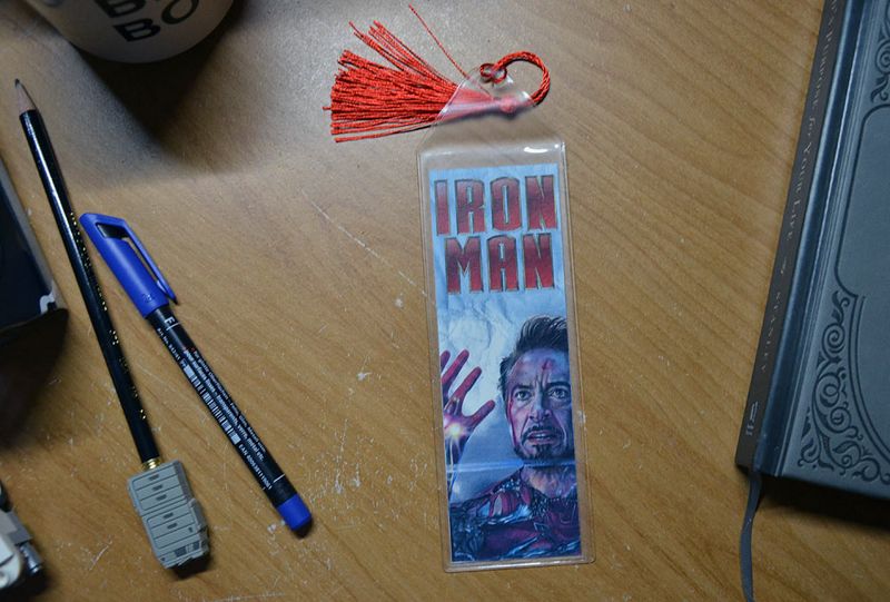 Iron Man (Robert Downey Jr) 7.75 x 2.30 Bookmark with Tassel