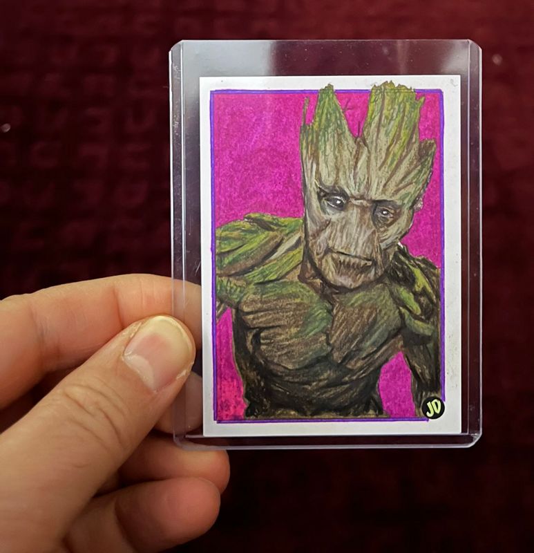 Original Groot Sketch Trading Card - JD Card No. 21
