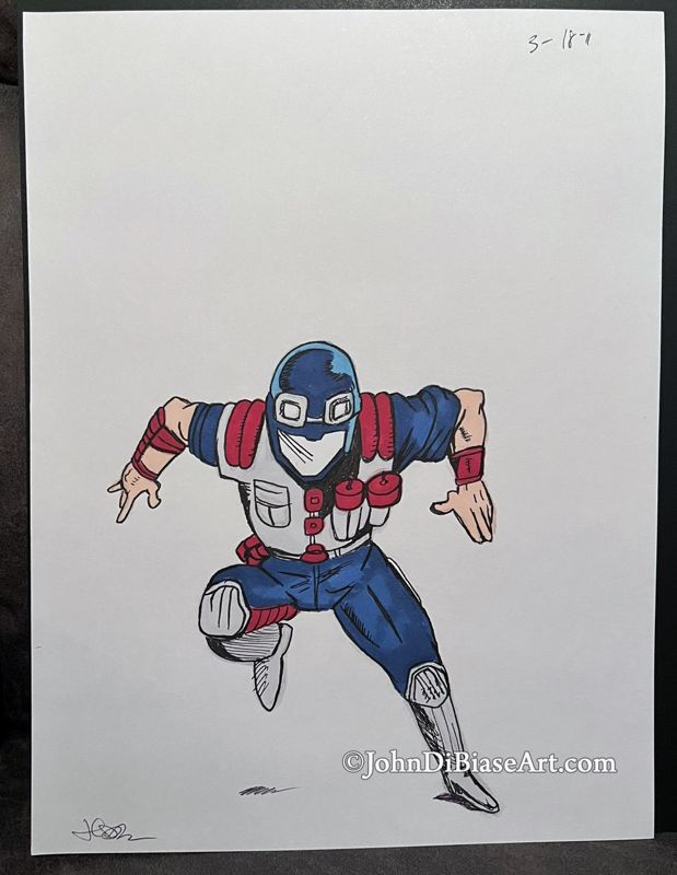 G.I. Joe Cobra Viper ORIGINAL Marker Drawing 8.5 x 11 -- From the Sketchbook