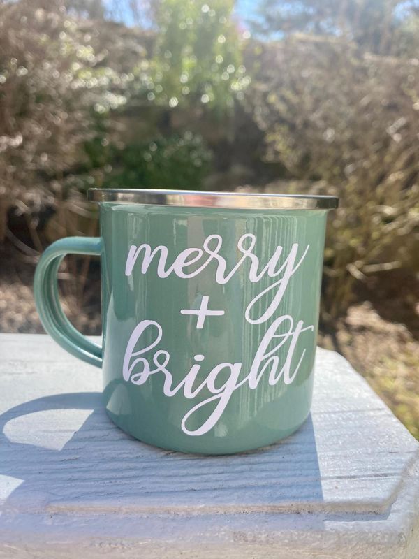 Merry & Bright Tin Cup
