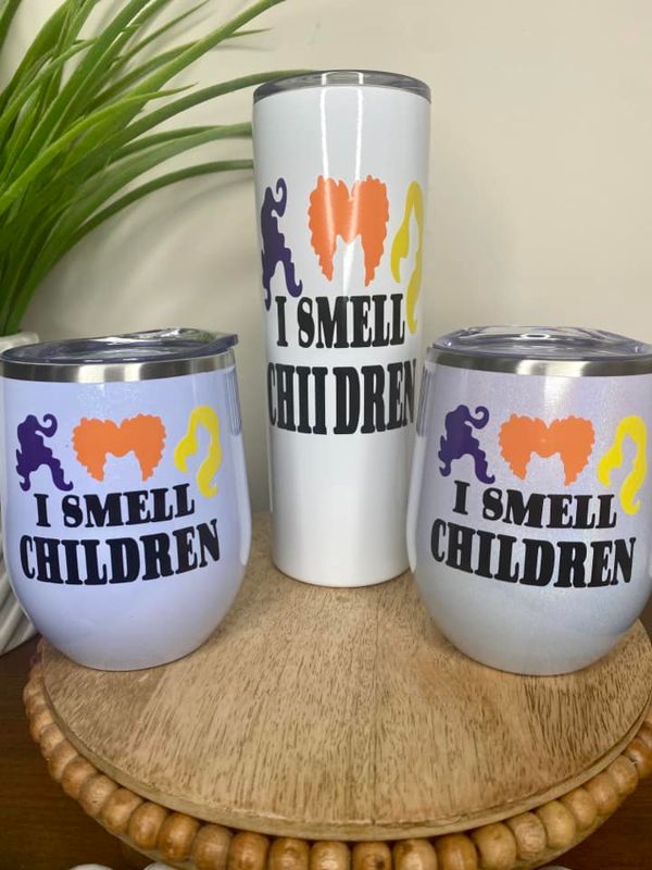 I Smell Children Wine Glass