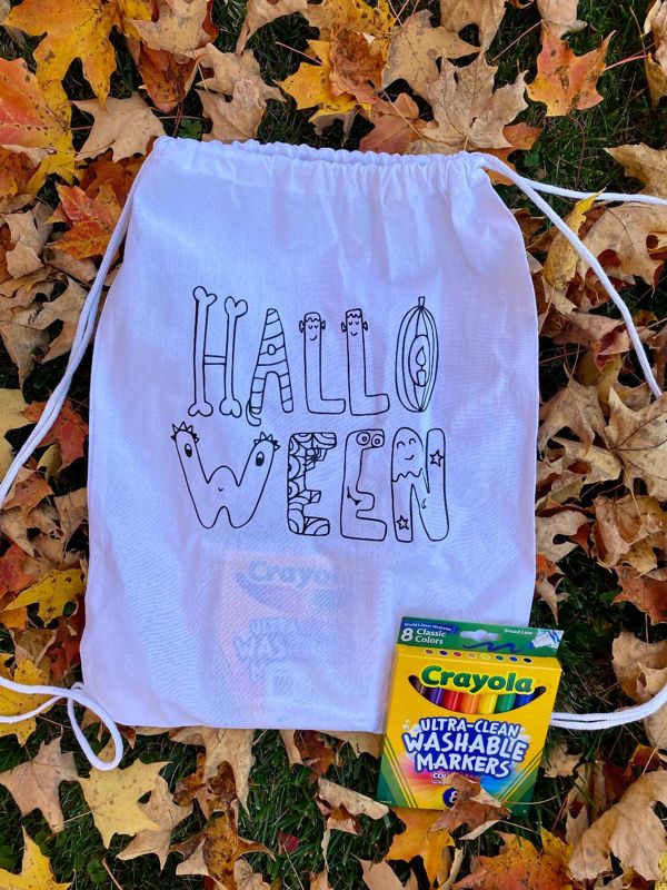 Halloween Canvas Drawstring Bag