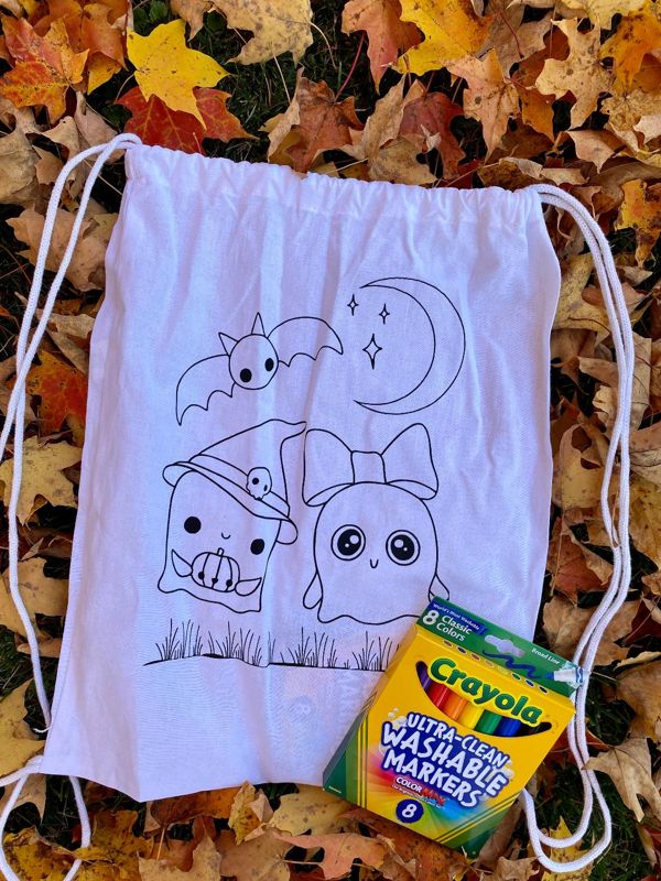 Halloween Canvas Drawstring Bag