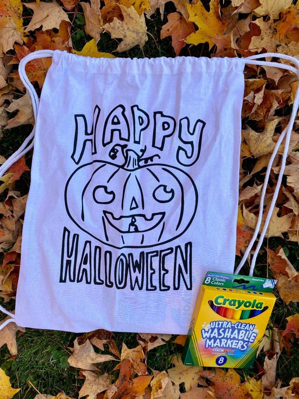Halloween Canvas Drawstring Bag