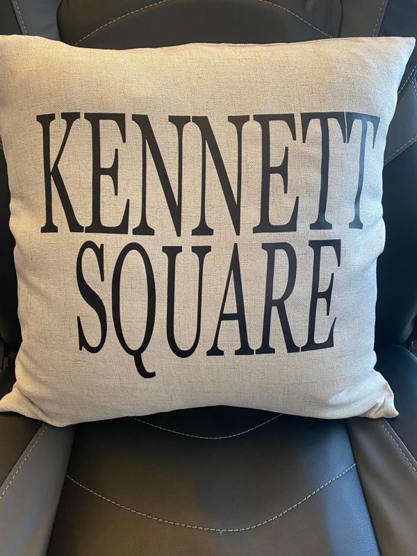 Custom Screen Printed Town Pillow