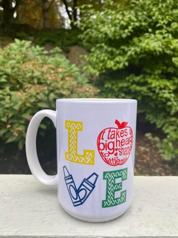 Teacher Big Heart Mug