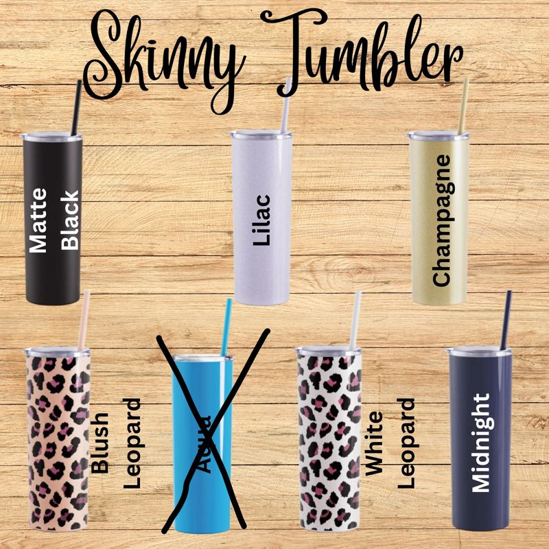 Personalized Skinny Teacher Tumbler