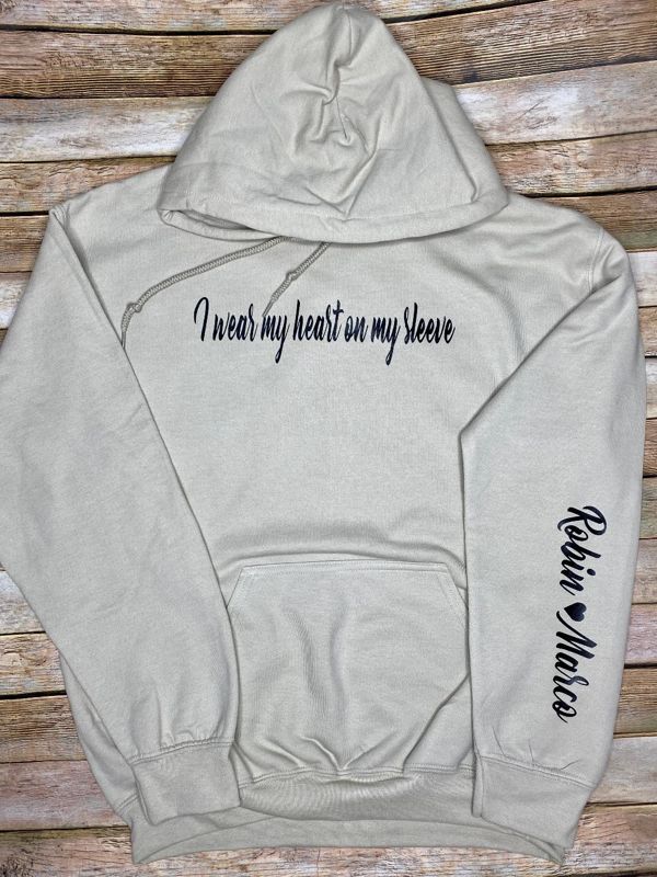 I wear my Heart on my Sleeve Sweatshirt