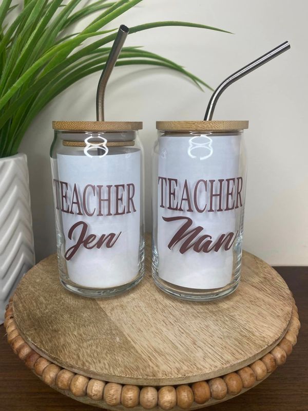 Personalized Glass Beer Can