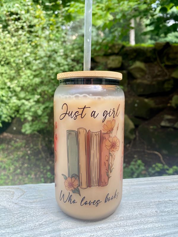 Just a Girl who Loves Books Beer Can