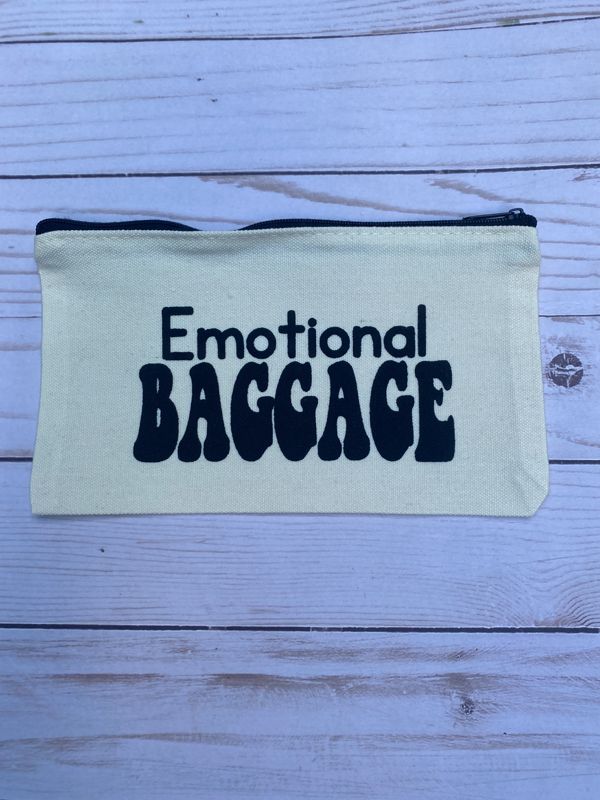 Emotional Baggage Makeup Canvas Tote