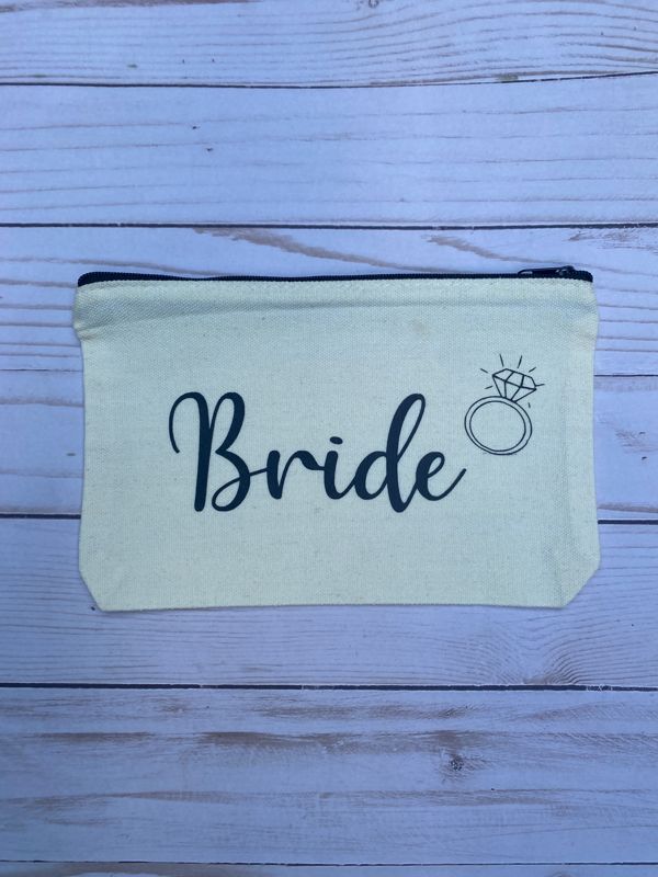 Bride Makeup Canvas Tote Black