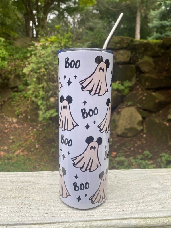 Mickey Ghosts 20 oz Skinny Tumbler